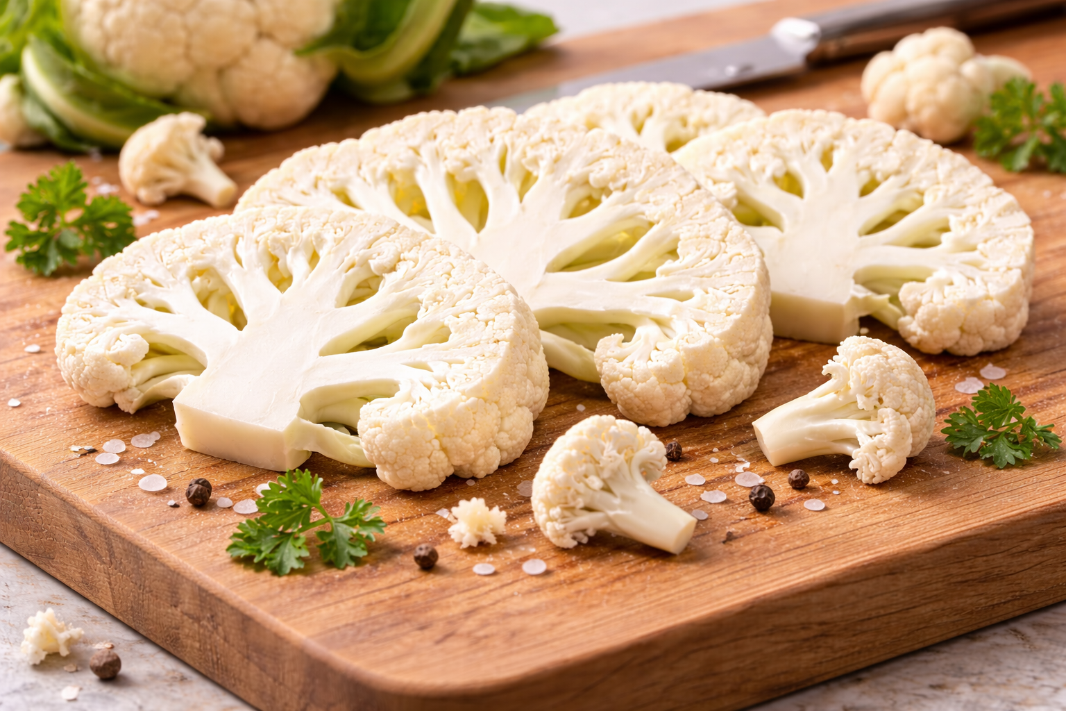 Cauliflower Slices