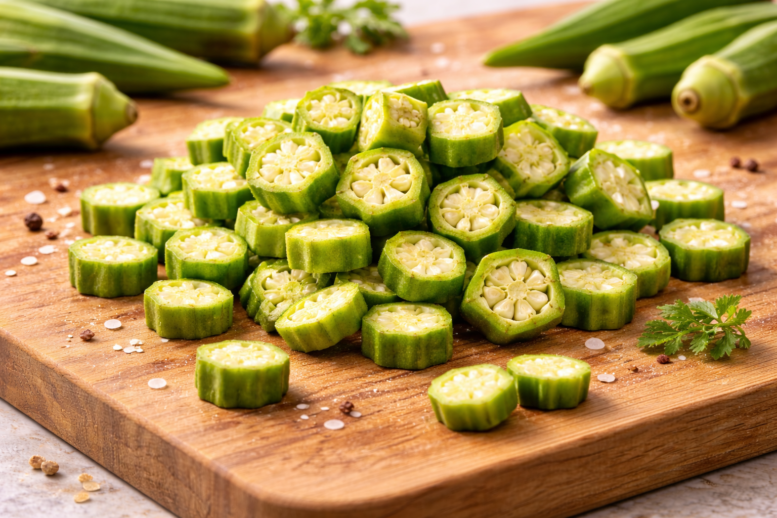 Okra Slices